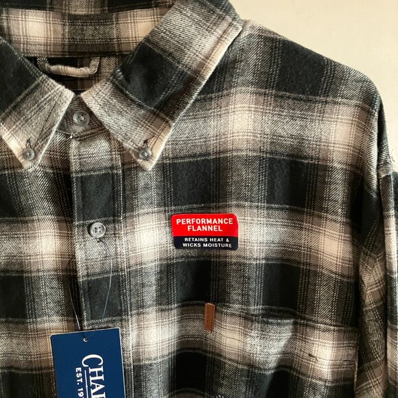 Chaps Shirt Mens XX Large Plaid Performance Flannel Button Down New $55. - Picture 4 of 12